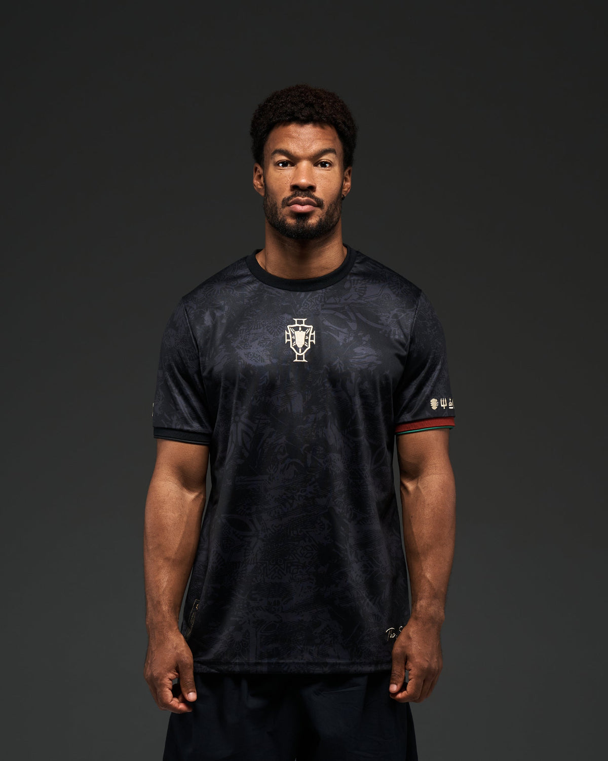 Cristiano Ronaldo Commemorative Jersey, Black and Red