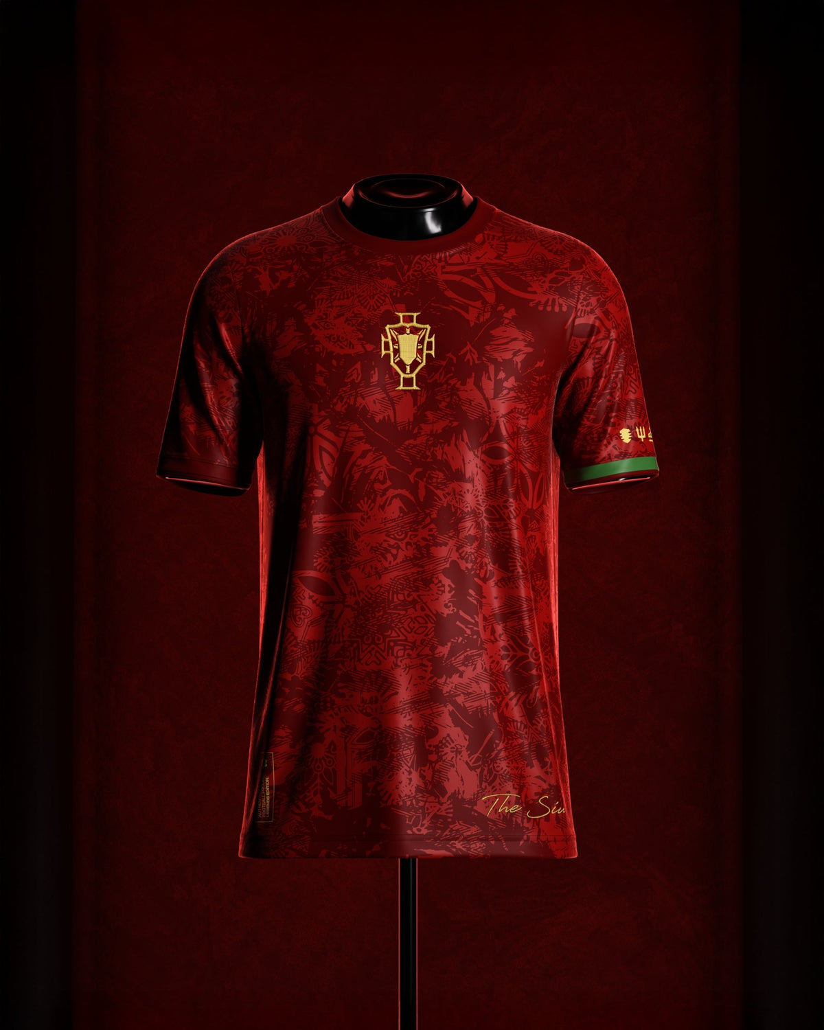 Cristiano Ronaldo Commemorative Jersey, Black and Red