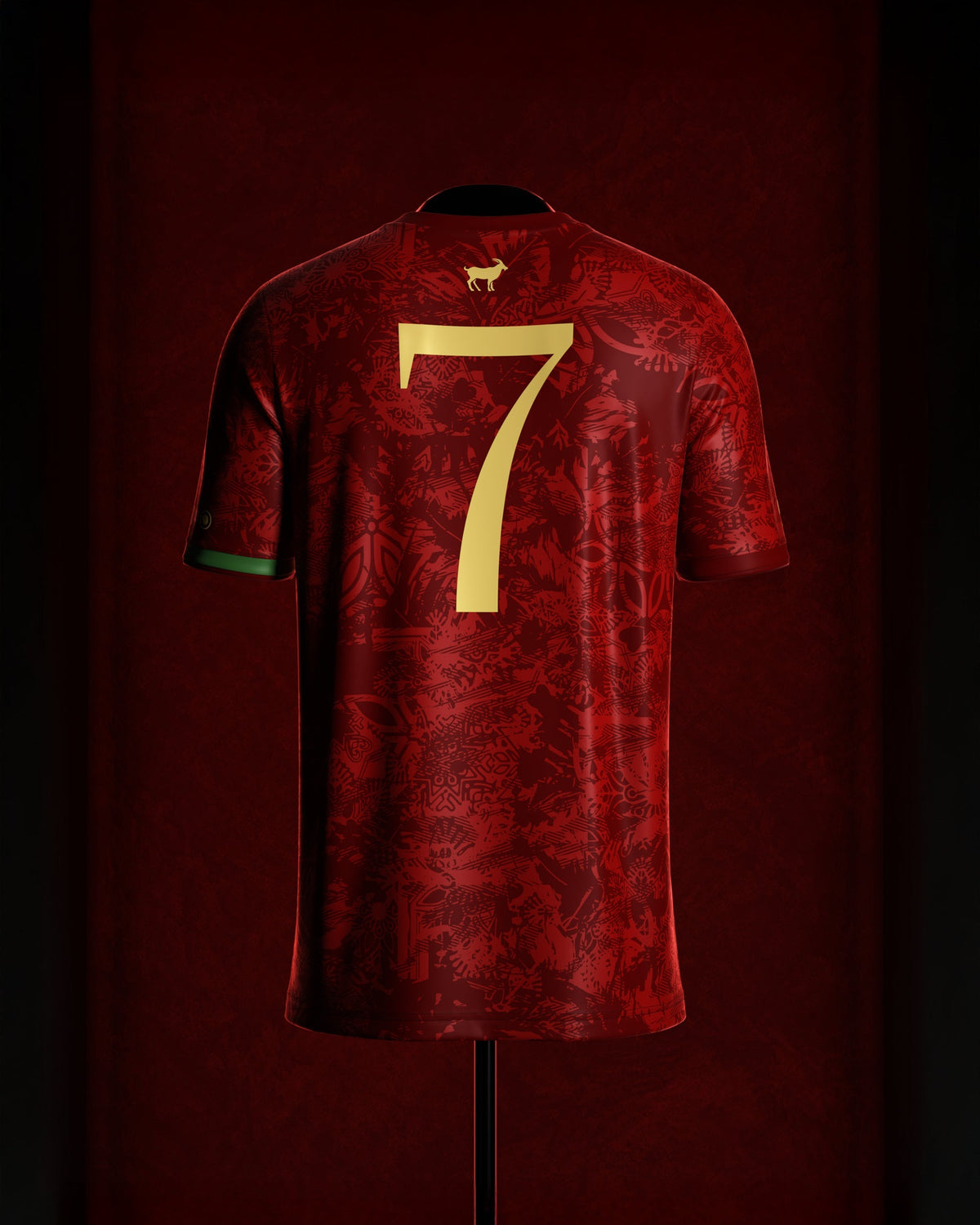 Cristiano Ronaldo Commemorative Jersey, Black and Red