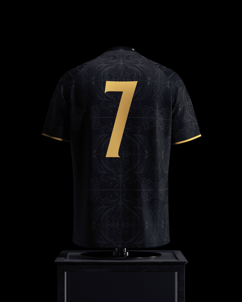 Cristiano Ronaldo Commemorative Black and Gold Jersey