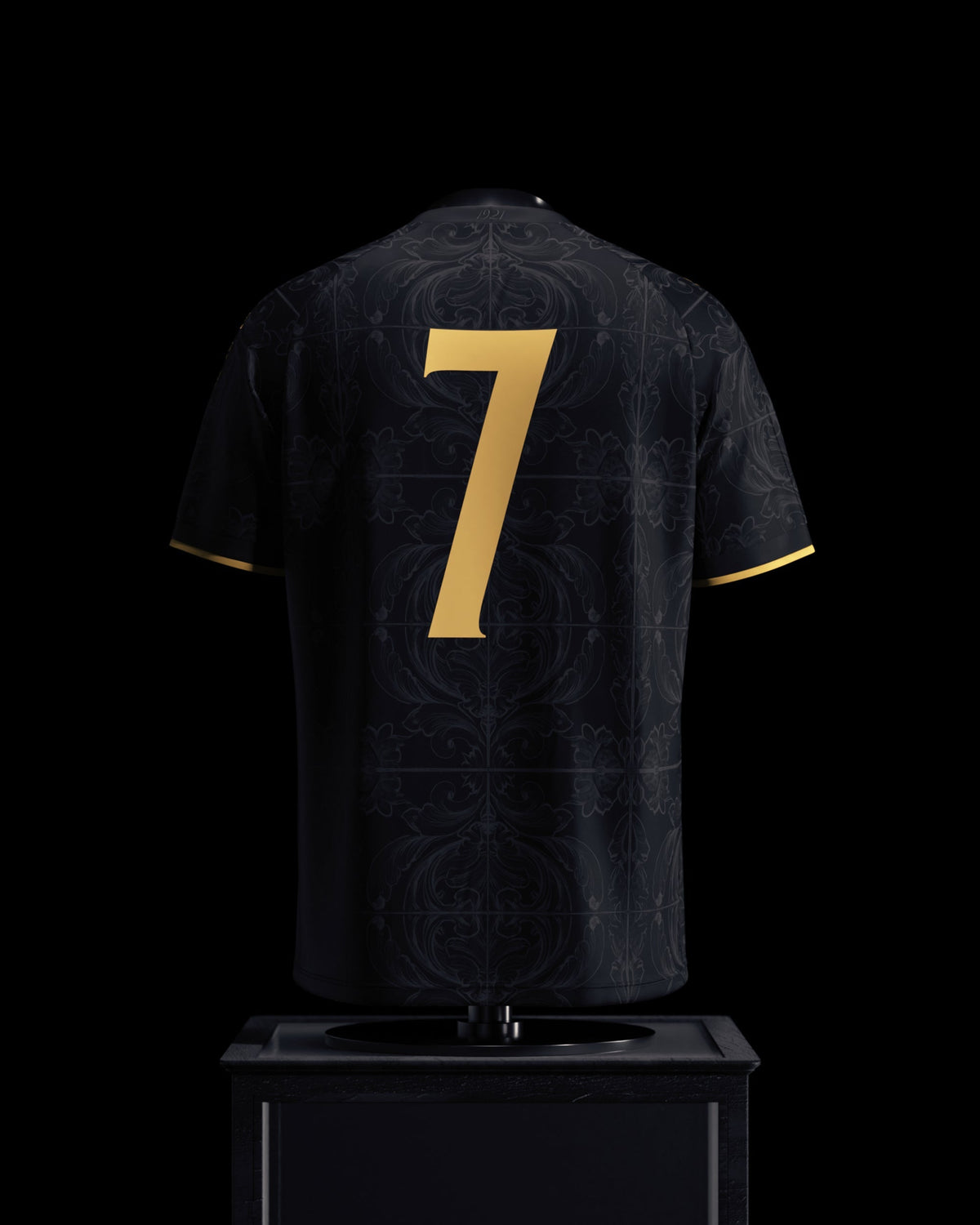 Cristiano Ronaldo Commemorative Black and Gold Jersey