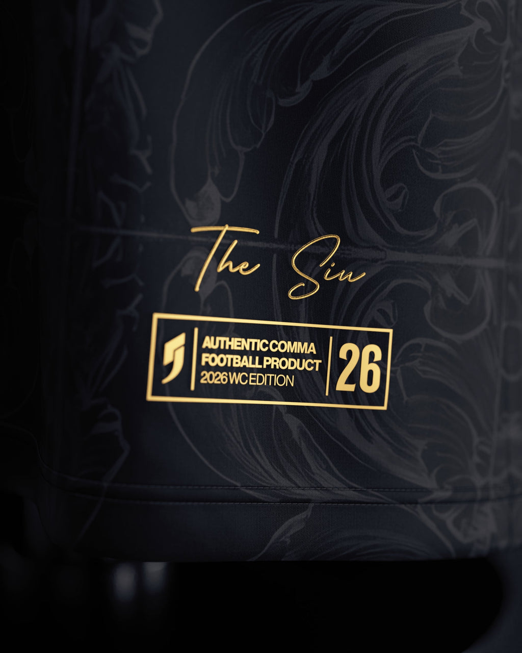 Cristiano Ronaldo Commemorative Black and Gold Jersey