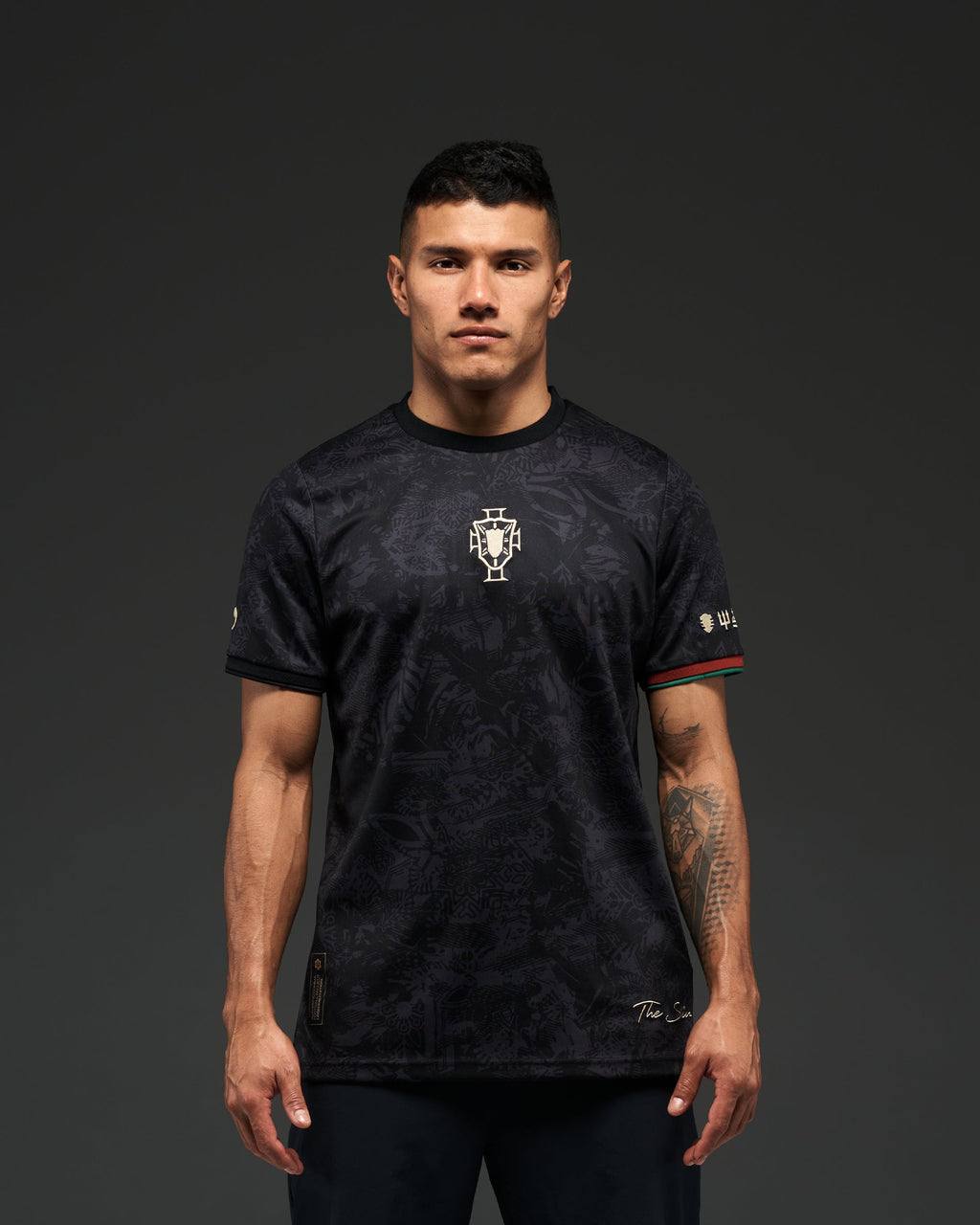 Cristiano Ronaldo Commemorative Jersey, Black and Red