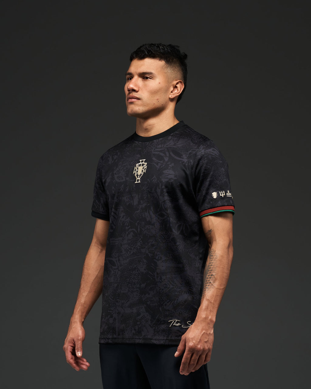 Cristiano Ronaldo Commemorative Jersey, Black and Red