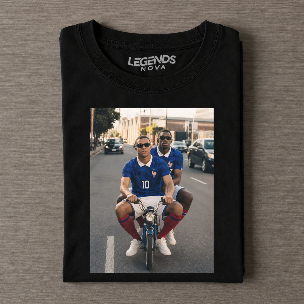 Ousmane Dembélé & Kylian Mbappé France Tee