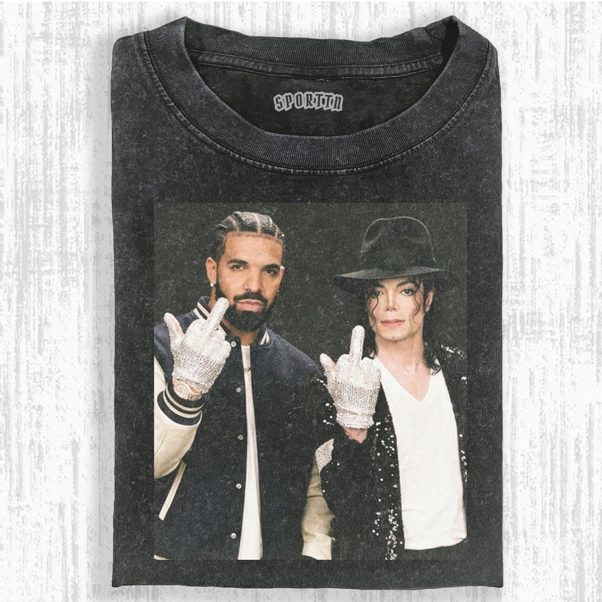 DRAKE & MJ TEE