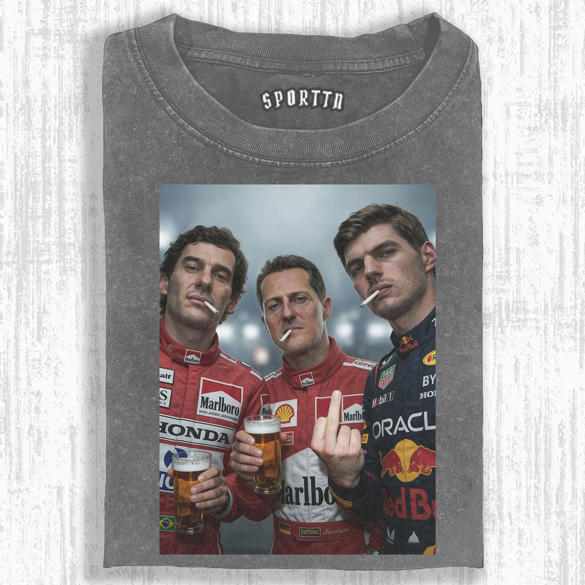 F1 Three Kings Together:Senna & Michael Schumacher & Max Verstappen T-shirt
