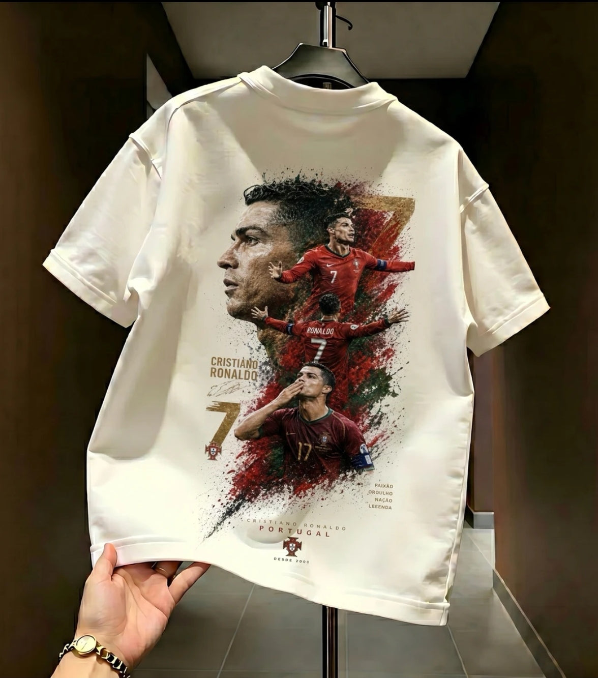 2026 New CR7 100% Cotton Breathable T-Shirt
