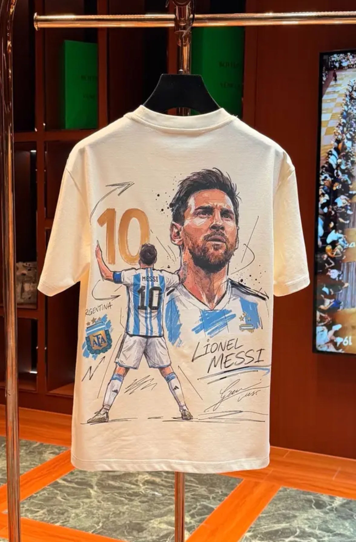 2026 New Arrival: 100% Cotton Unisex Messi Commemorative Edition T-Shirt