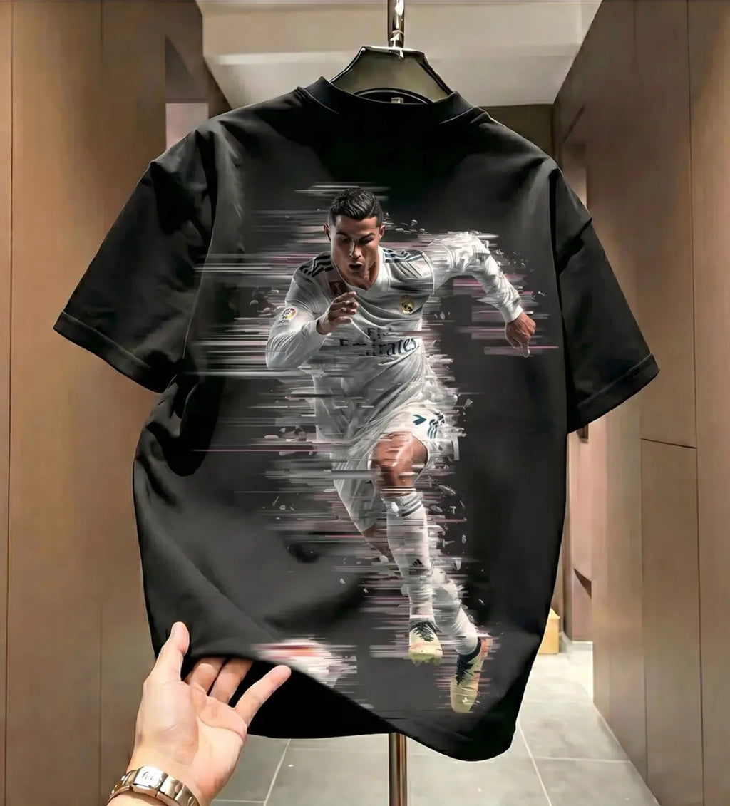 Summer 2026 New Arrivals: Cristiano Ronaldo 100% Cotton Breathable Fashion T-Shirt