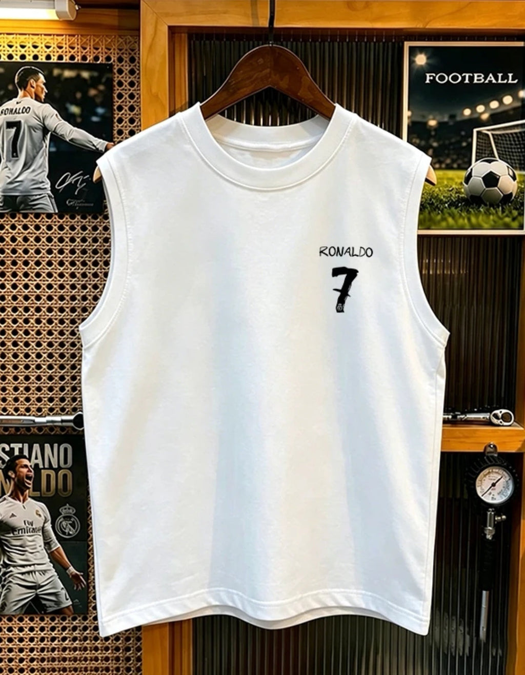 New for Summer 2026: Cristiano Ronaldo 100% Cotton Breathable Sleeveless Shirt