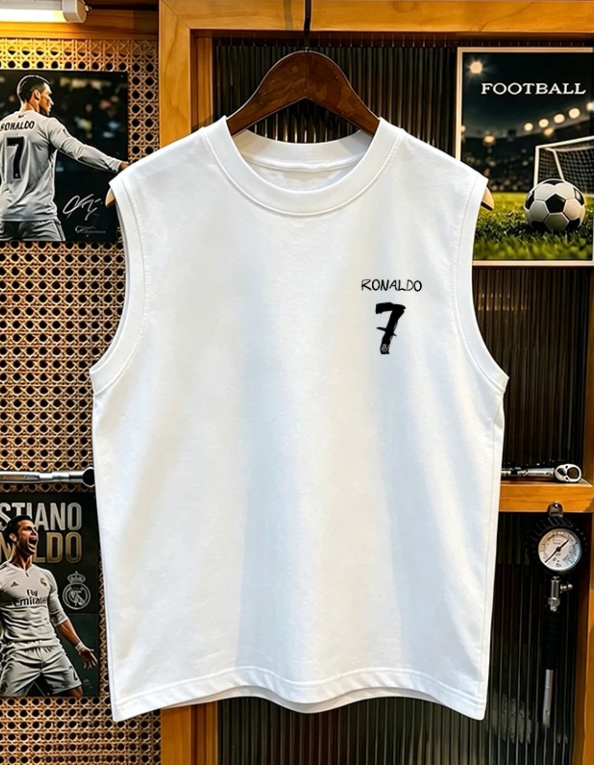 New for Summer 2026: Cristiano Ronaldo 100% Cotton Breathable Sleeveless Shirt