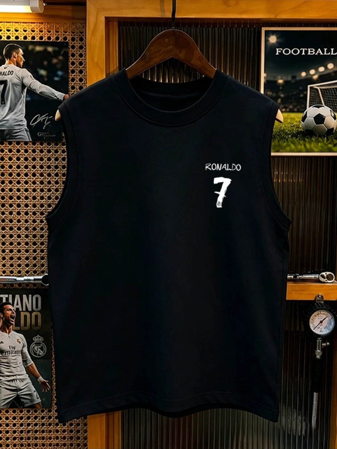 New for Summer 2026: Cristiano Ronaldo 100% Cotton Breathable Sleeveless Shirt