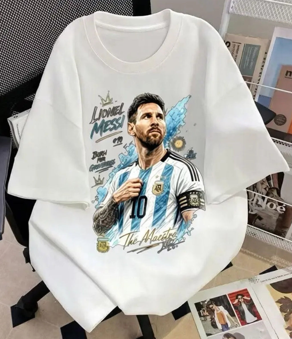 2026 New Arrival: 100% Cotton Unisex Messi Commemorative Edition T-Shirt