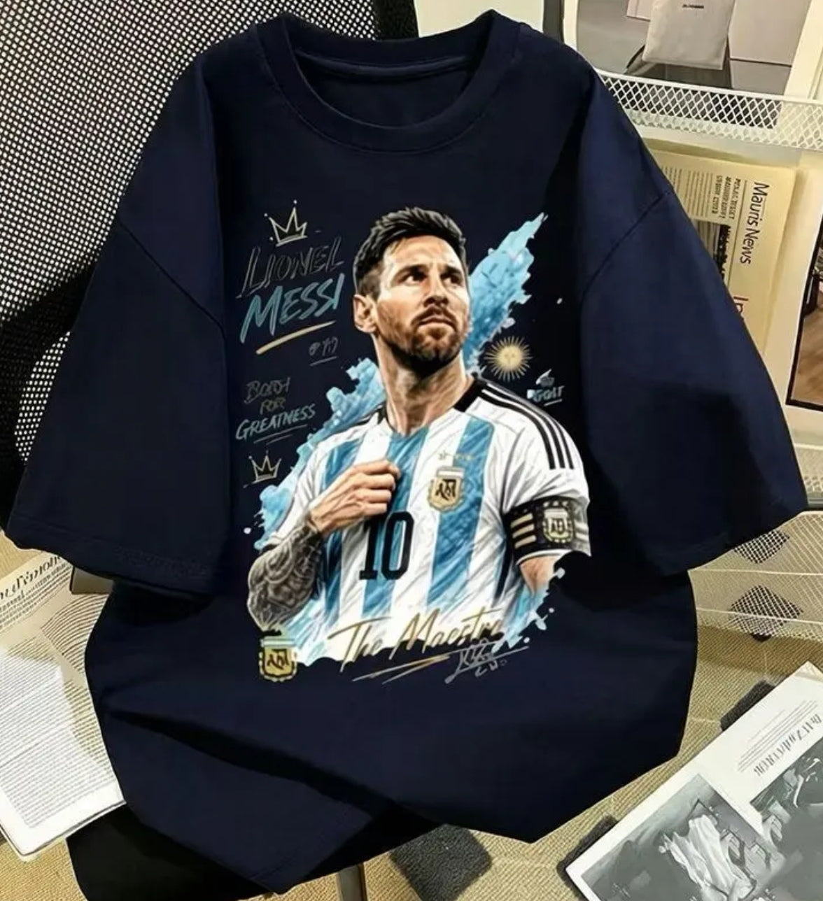 2026 New Arrival: 100% Cotton Unisex Messi Commemorative Edition T-Shirt