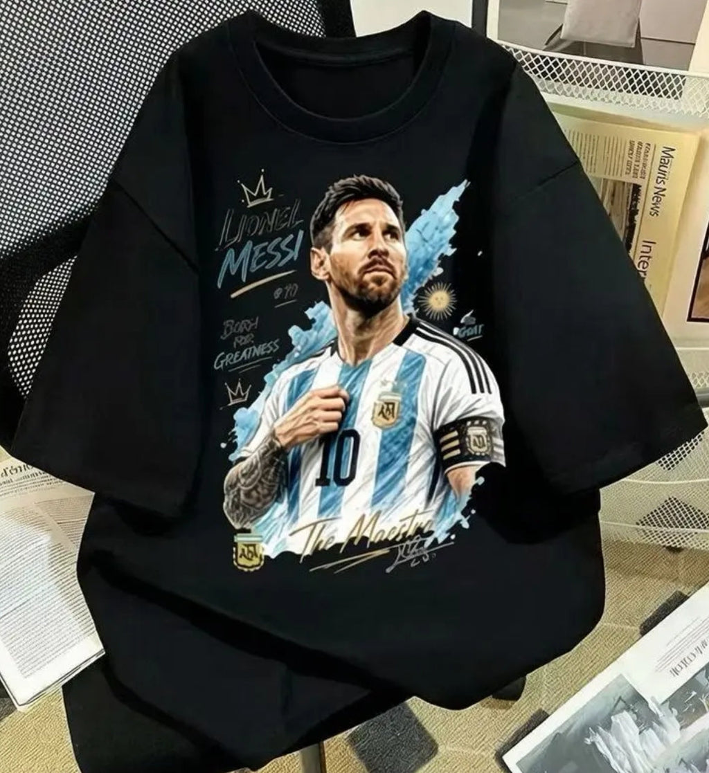 2026 New Arrival: 100% Cotton Unisex Messi Commemorative Edition T-Shirt