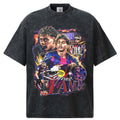 2026 New Yamal Soccer T-Shirt: INS High-Street Print, Heavyweight 300g All-Cotton, Dropped-Shoulder, Loose-Fit Top