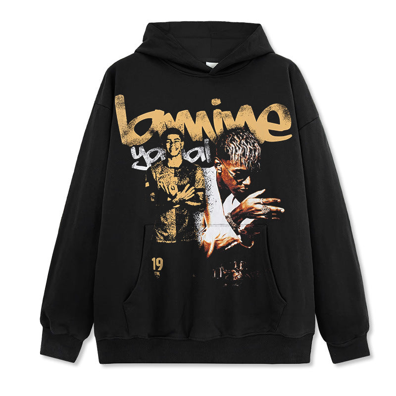 2026 New Yamal Drop-Shoulder Unisex 100% Cotton 420g High-Quality T-Shirt, Long-Sleeve Sweatshirt, and Hoodie