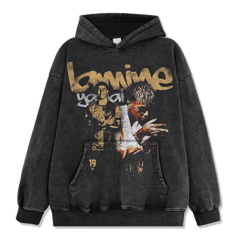2026 New Yamal Drop-Shoulder Unisex 100% Cotton 420g High-Quality T-Shirt, Long-Sleeve Sweatshirt, and Hoodie