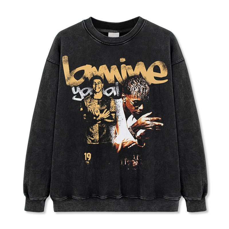 2026 New Yamal Drop-Shoulder Unisex 100% Cotton 420g High-Quality T-Shirt, Long-Sleeve Sweatshirt, and Hoodie