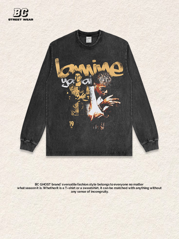 2026 New Yamal Drop-Shoulder Unisex 100% Cotton 420g High-Quality T-Shirt, Long-Sleeve Sweatshirt, and Hoodie