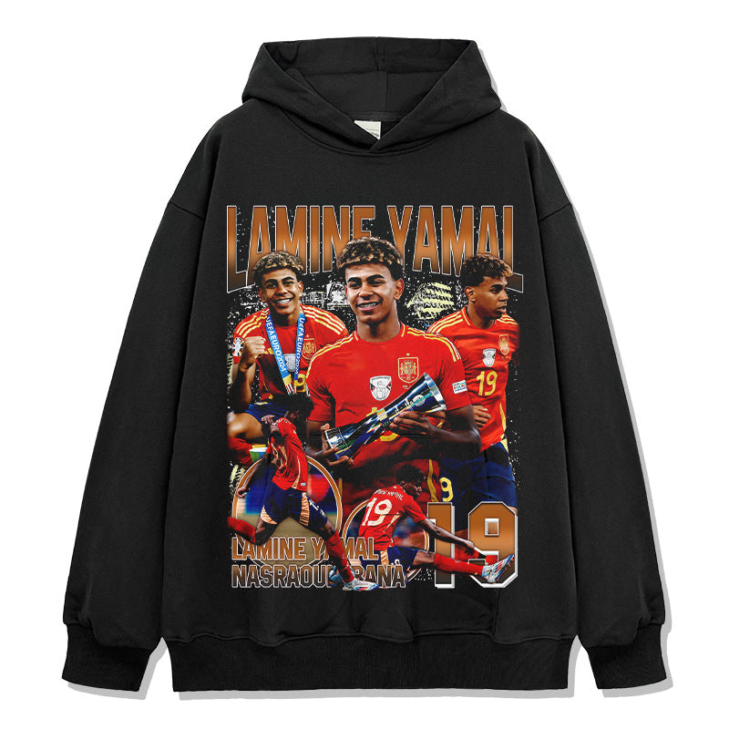 2026 New Yamal Printed High-Street Washed Heavyweight 100% Cotton T-Shirts, Sweatshirts, and Hoodies