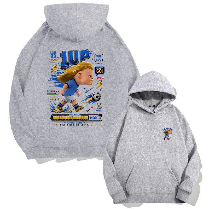 Haaland Chibi-Style 1UP Hoodie