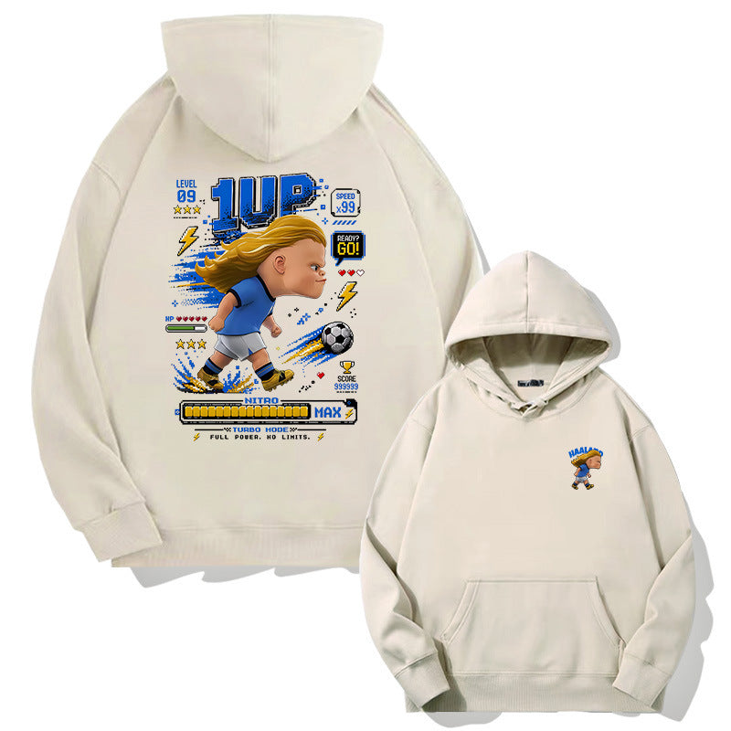 Haaland Chibi-Style 1UP Hoodie