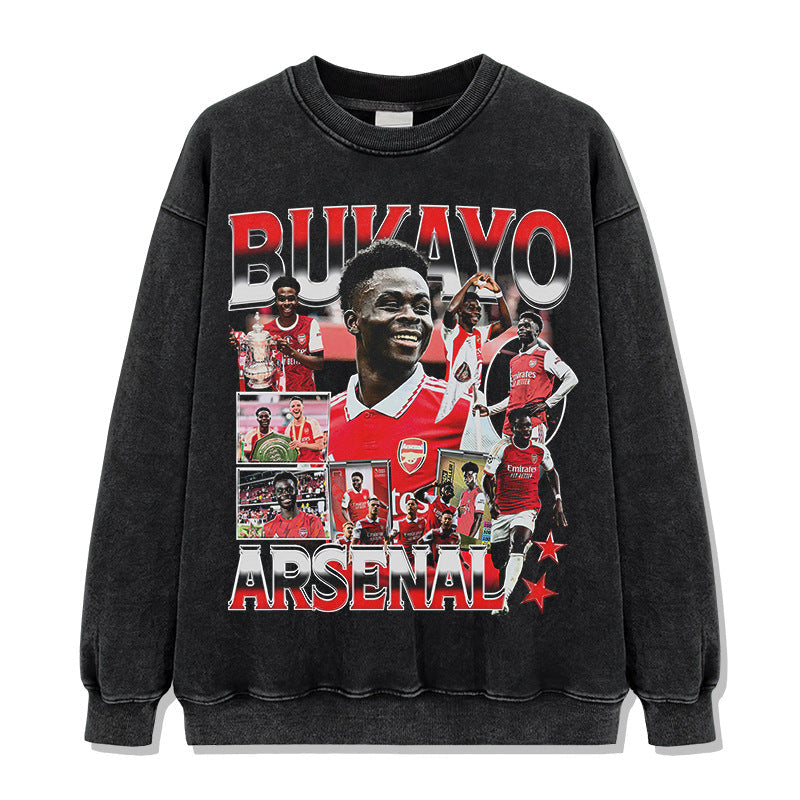 Saka Vintage Washed Crewneck Sweatshirt