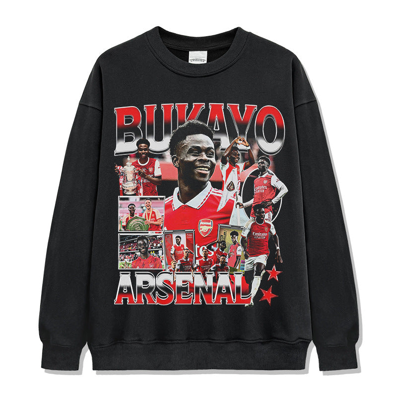 Saka Vintage Washed Crewneck Sweatshirt