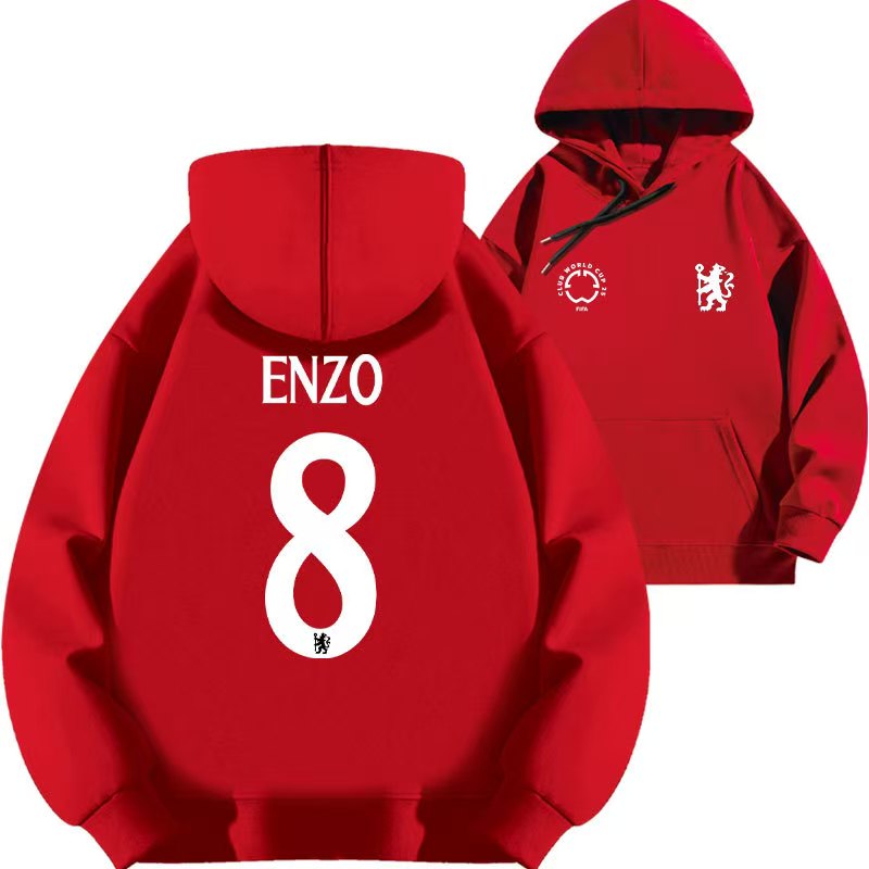 Enzo Fernández No. 8 Soccer Hoodie