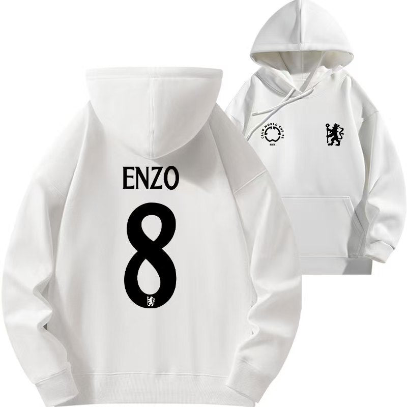 Enzo Fernández No. 8 Soccer Hoodie