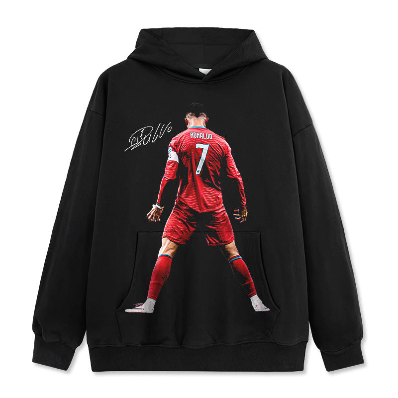 Cristiano Ronaldo Vintage-Style Washed Hoodie