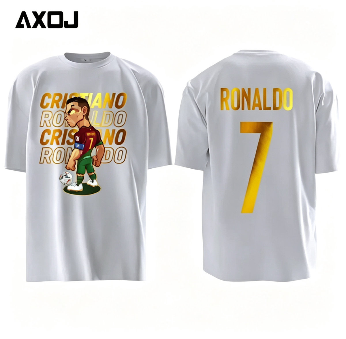 Cristiano Ronaldo, Riyadh Victory, Euro Championship Victory T-Shirt, Hot Stamping