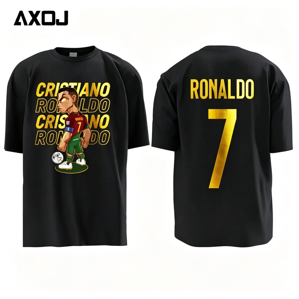 Cristiano Ronaldo, Riyadh Victory, Euro Championship Victory T-Shirt, Hot Stamping