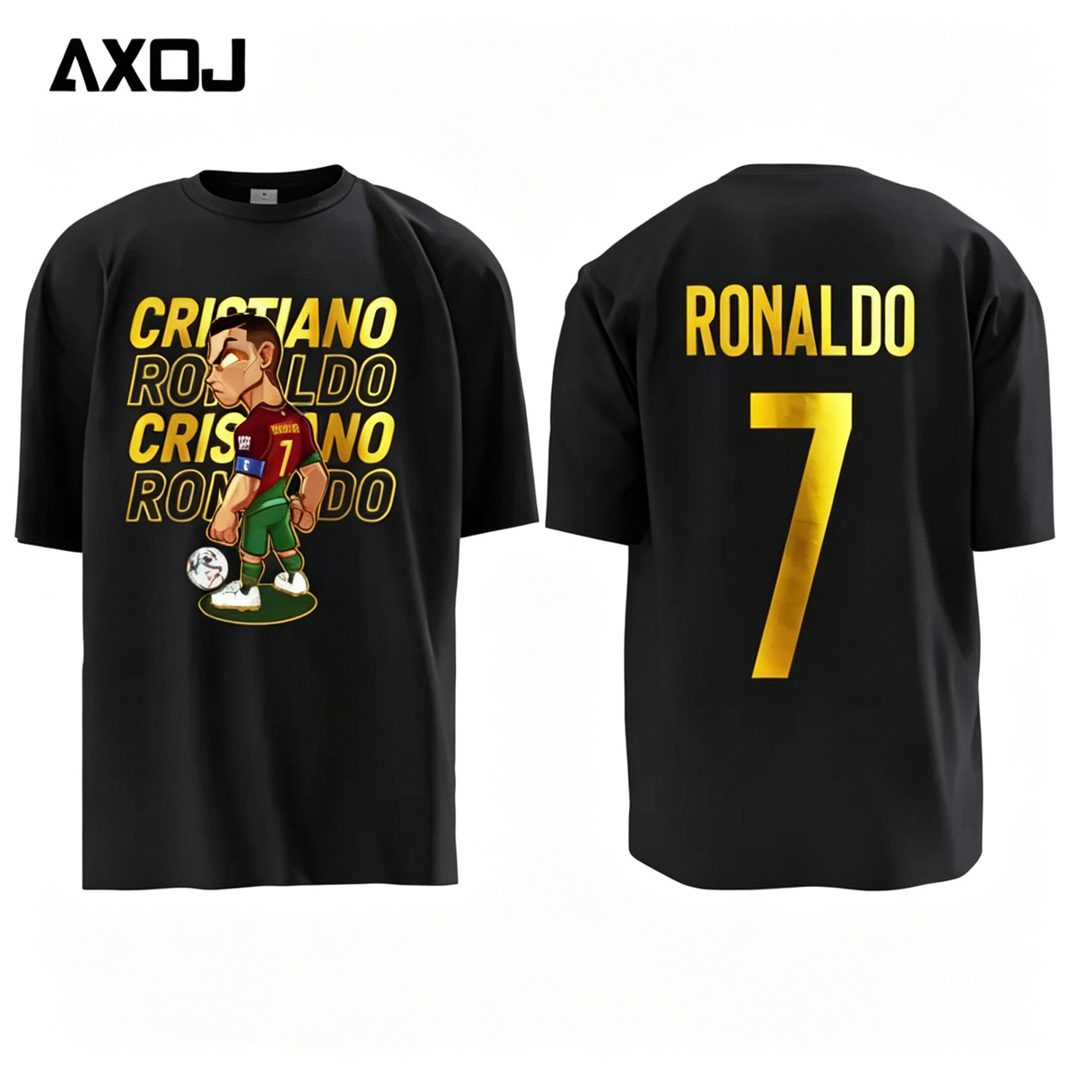 Cristiano Ronaldo, Riyadh Victory, Euro Championship Victory T-Shirt, Hot Stamping