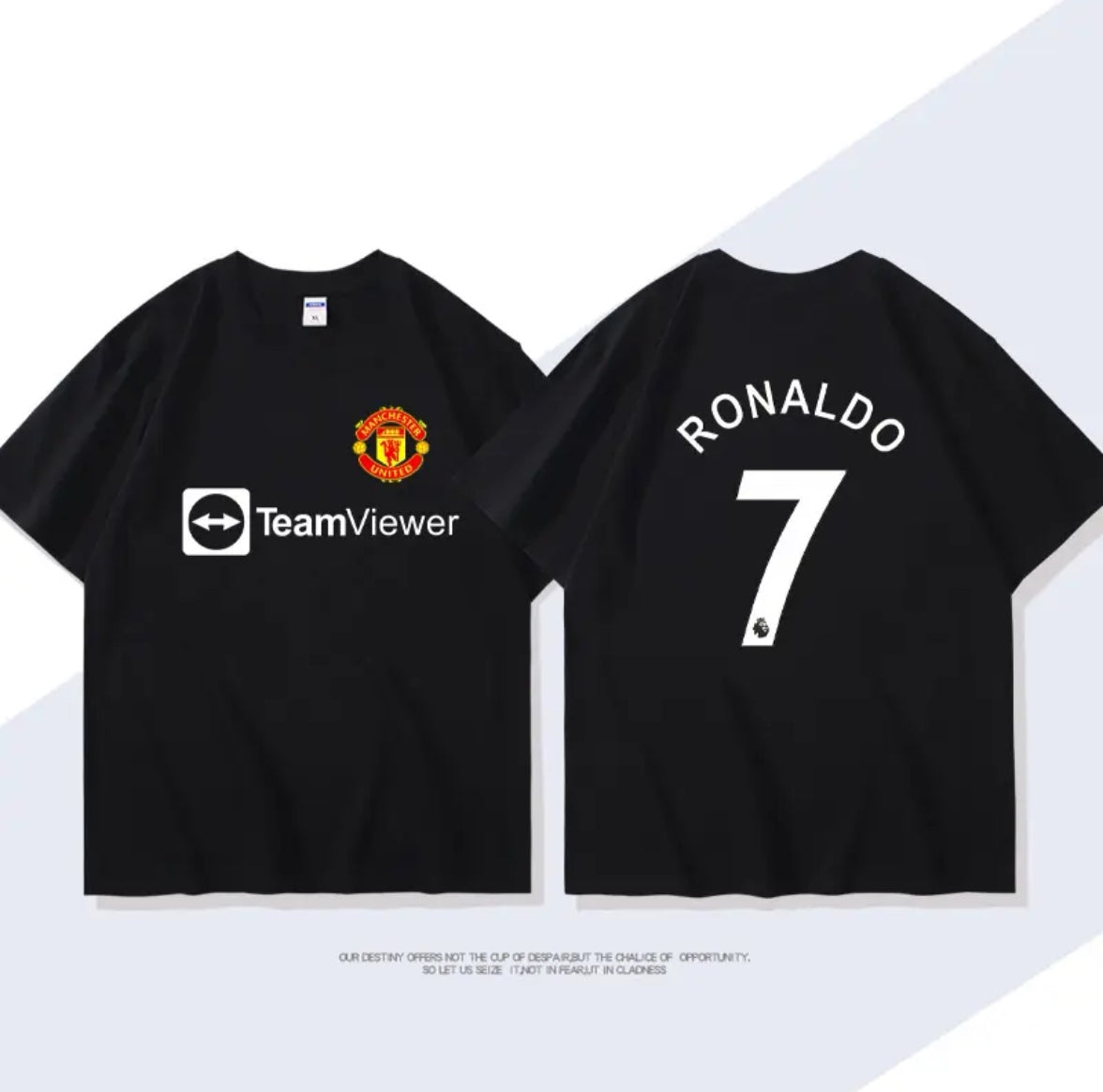 Summer Portugal Cristiano Ronaldo No. 7 Soccer Training 100% Cotton T-Shirt