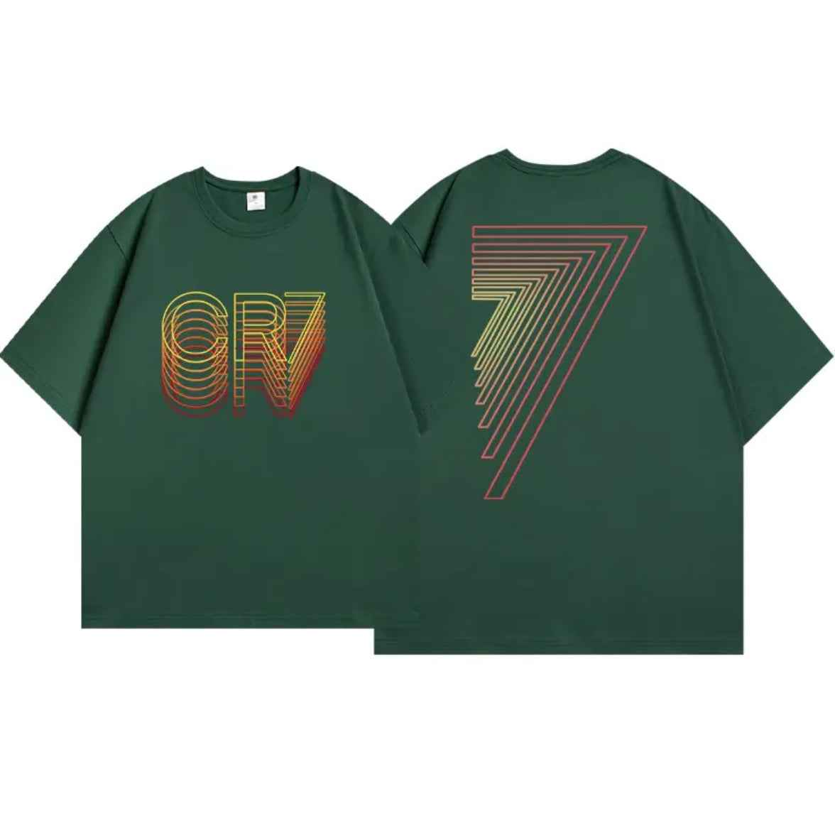 Sportswear CR7 Quick-Dry Short-Sleeve T-Shirt (Same Style as Cristiano Ronaldo's) with Hot-Stamped Design