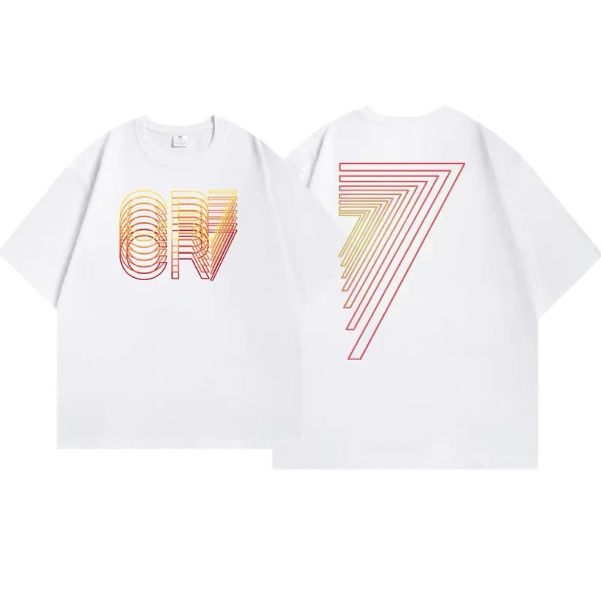 Sportswear CR7 Quick-Dry Short-Sleeve T-Shirt (Same Style as Cristiano Ronaldo's) with Hot-Stamped Design
