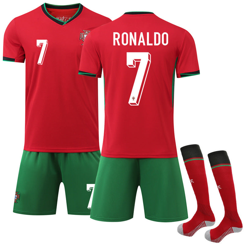 Cristiano Ronaldo 2024 Portugal Home Soccer Kit