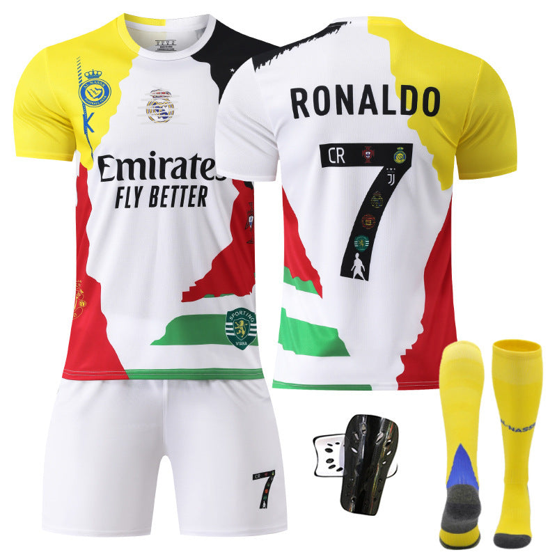 2526 Cristiano Ronaldo No. 7 Commemorative Jersey Set