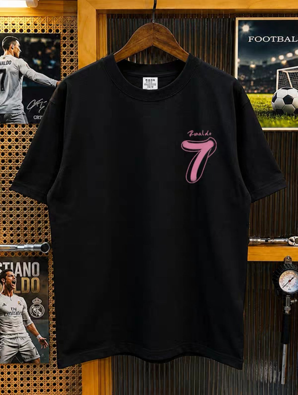 Cristiano Ronaldo No. 7 Summer Premium 100% Cotton T-Shirt