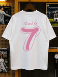 Cristiano Ronaldo No. 7 Summer Premium 100% Cotton T-Shirt