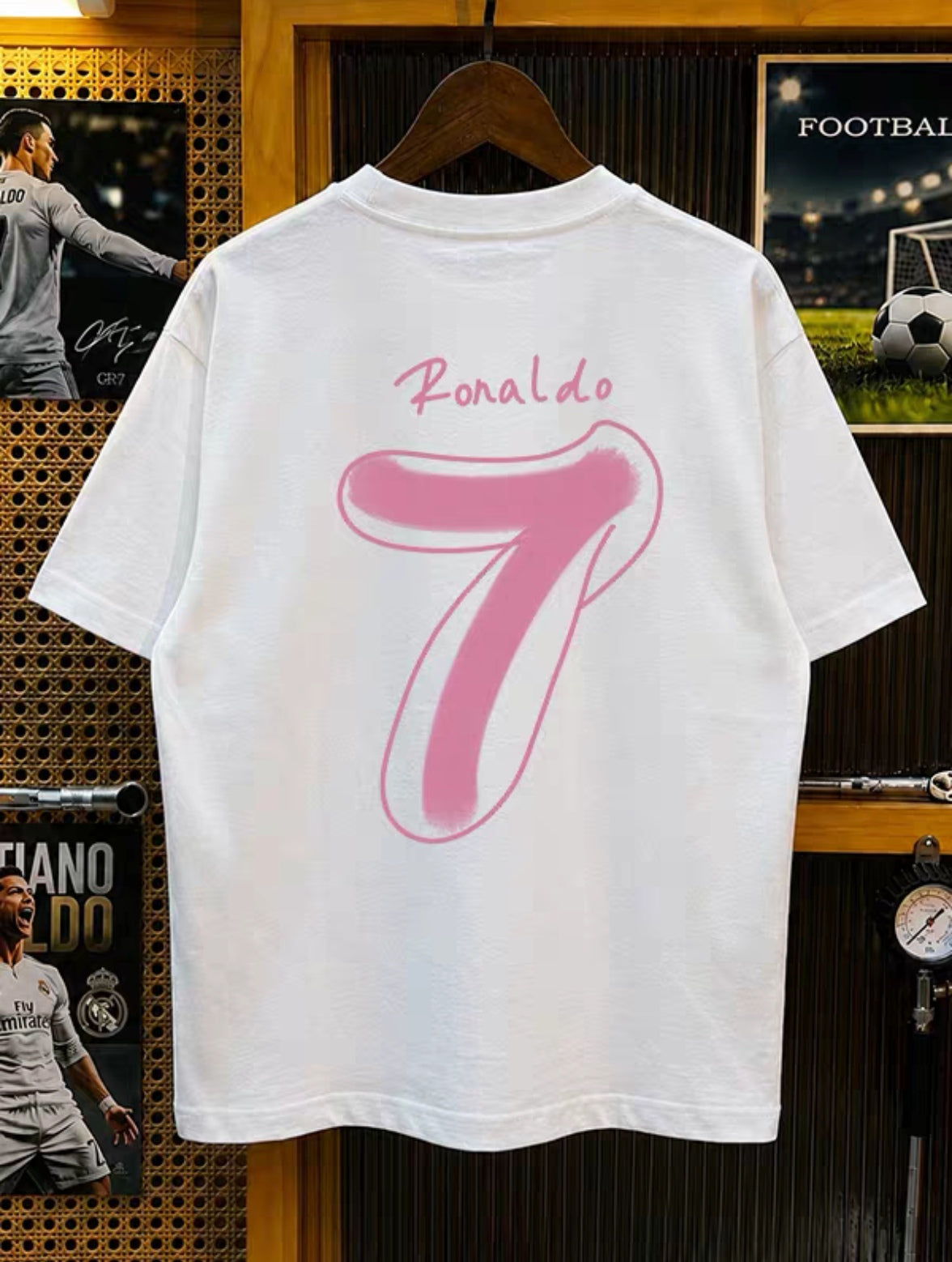 Cristiano Ronaldo No. 7 Summer Premium 100% Cotton T-Shirt