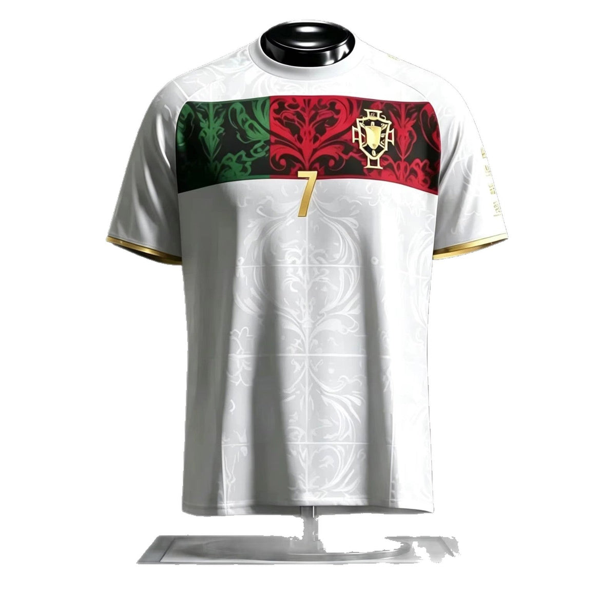 Cristiano Ronaldo Commemorative Black and Gold Jersey