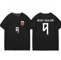 “Demon” Haaland No. 9 Casual, Loose-Fit 100% Cotton T-Shirt
