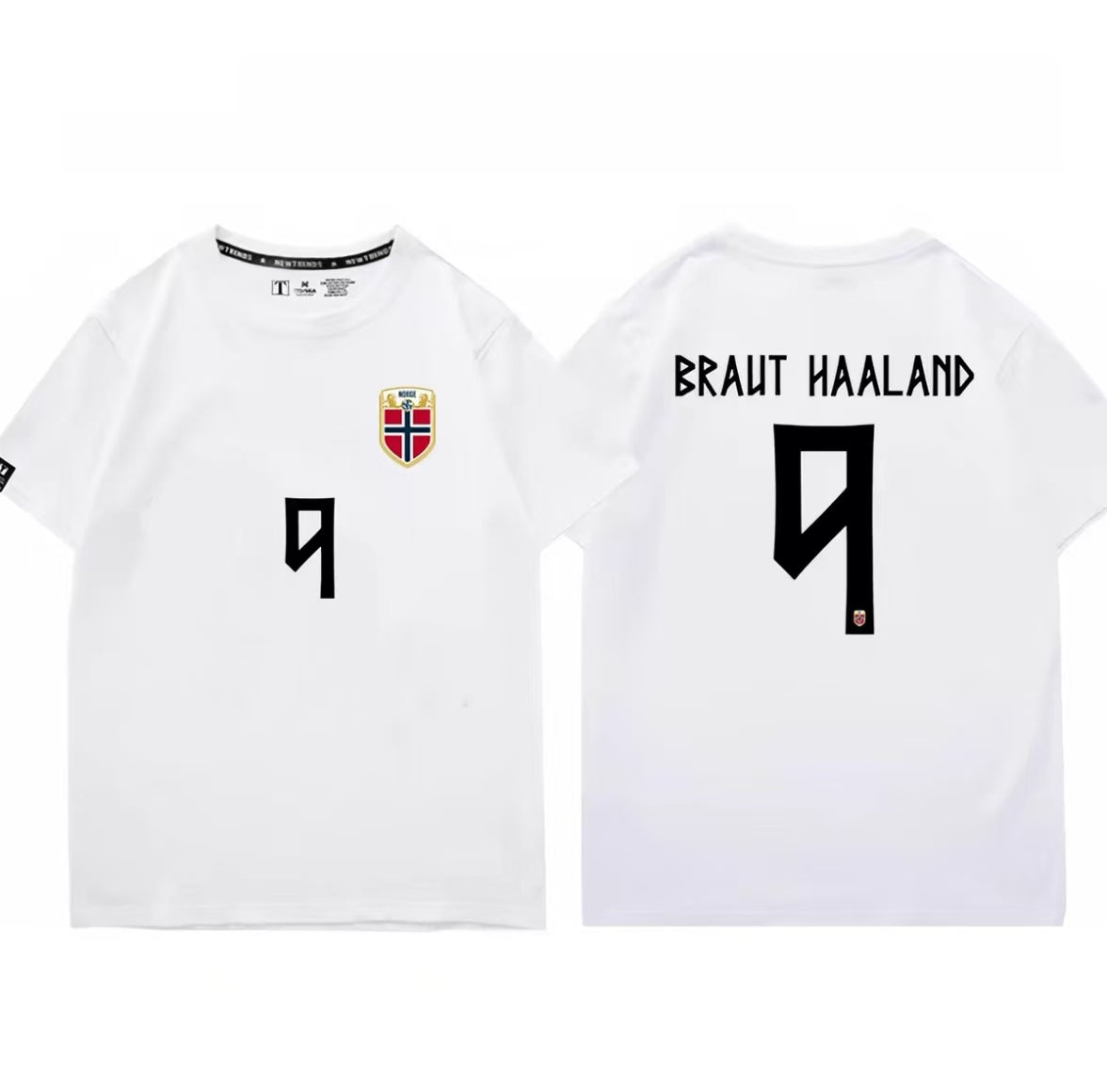 “Demon” Haaland No. 9 Casual, Loose-Fit 100% Cotton T-Shirt