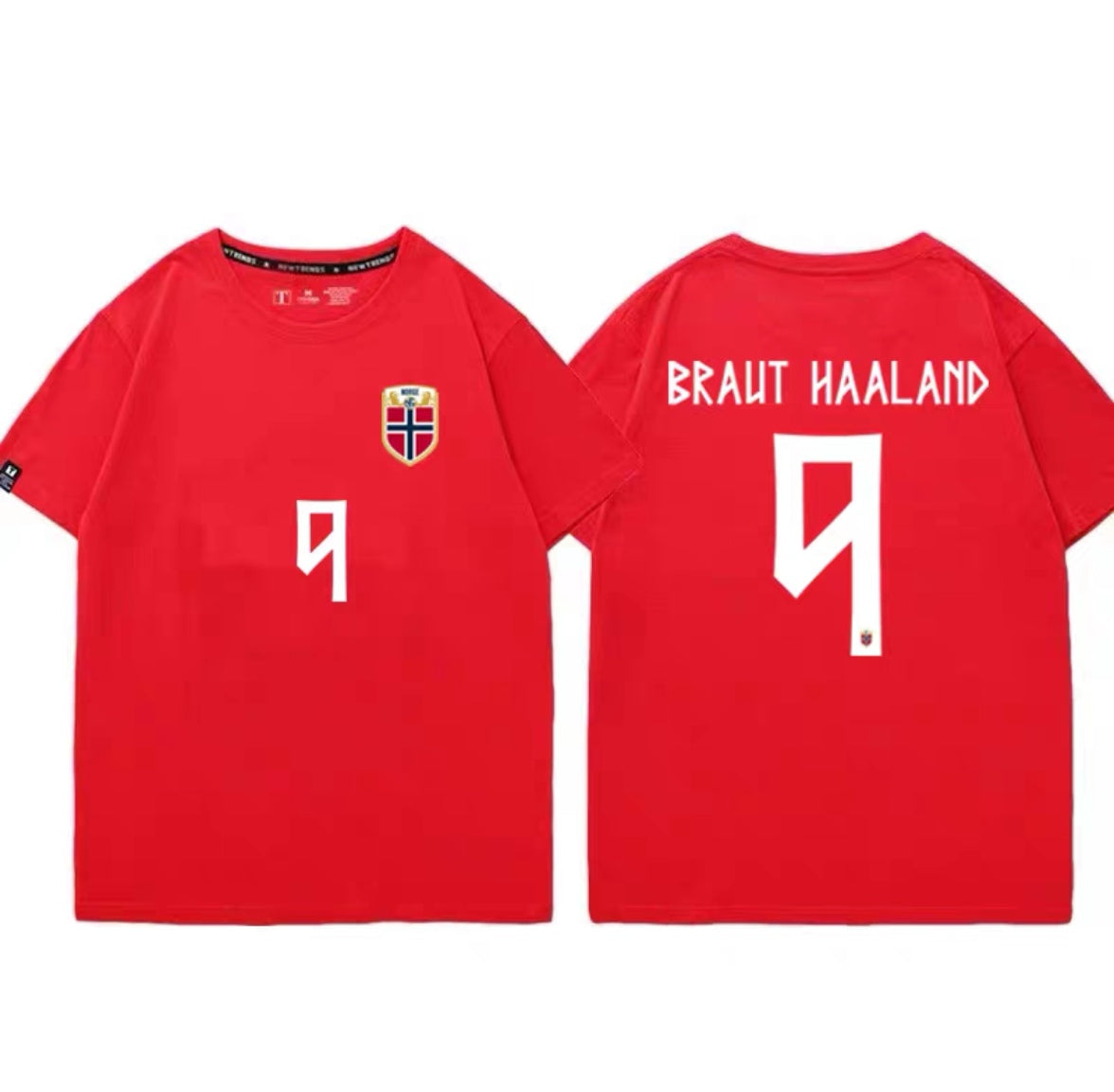 “Demon” Haaland No. 9 Casual, Loose-Fit 100% Cotton T-Shirt