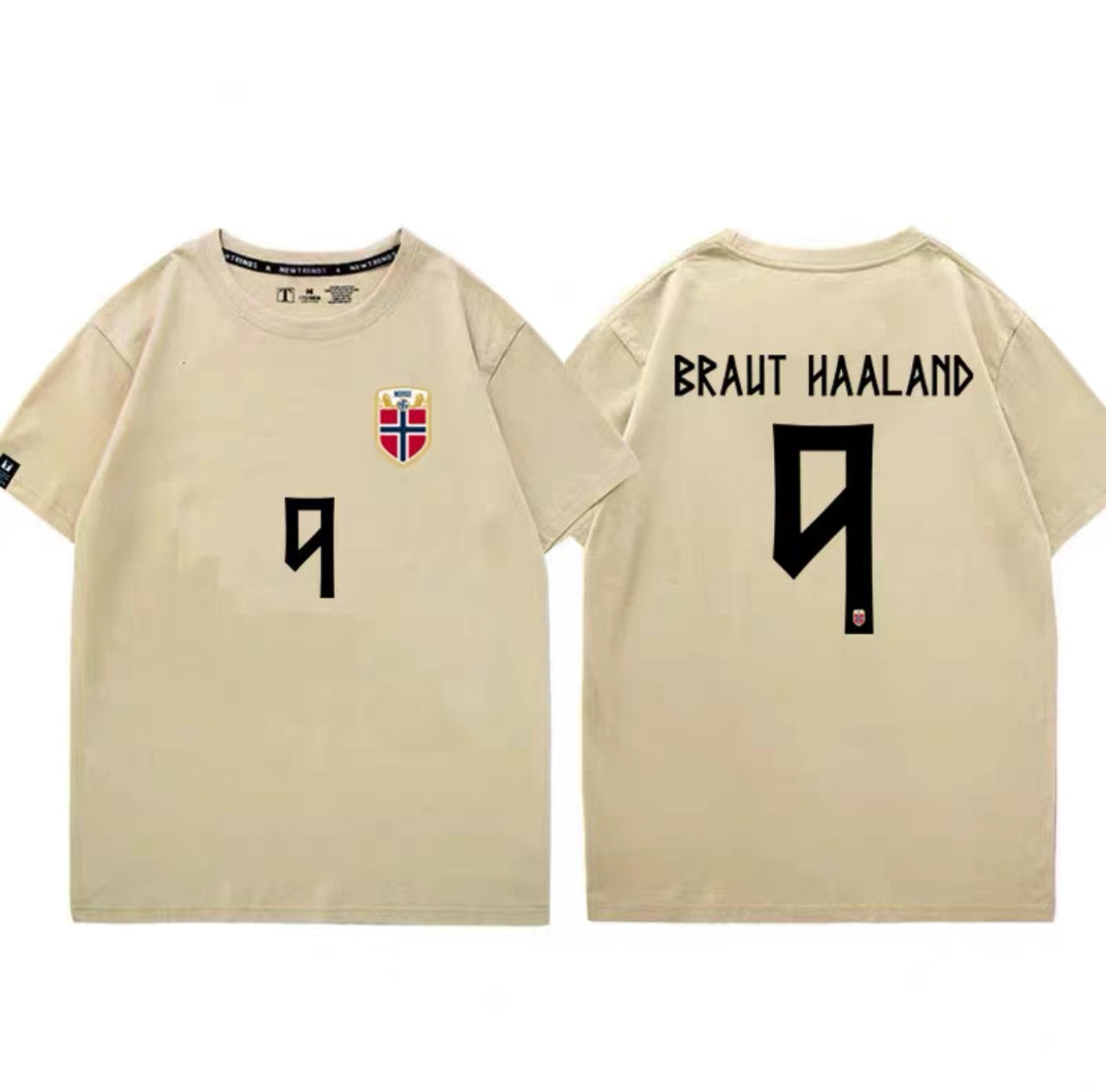 “Demon” Haaland No. 9 Casual, Loose-Fit 100% Cotton T-Shirt