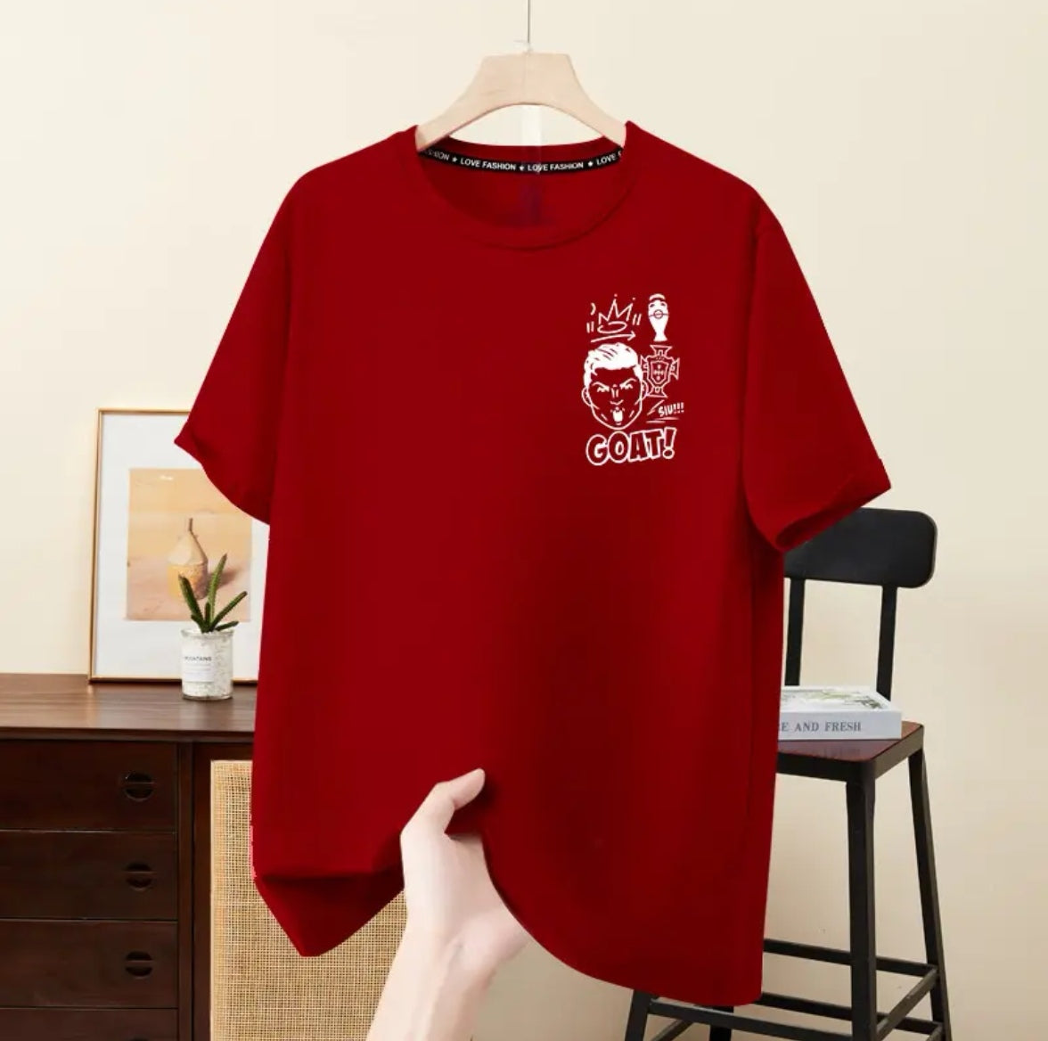 Cristiano Ronaldo Portugal No. 7 100% Cotton T-Shirt